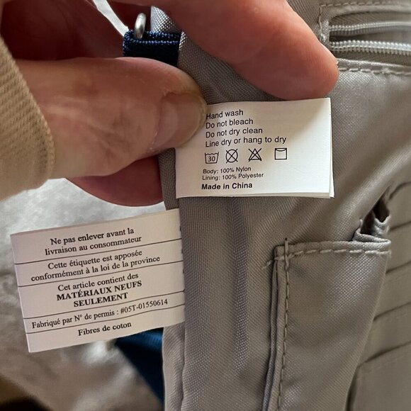 Baggallini Rio Crossbody Travel Bag, Blue Silver Detail - Picture 13 of 16